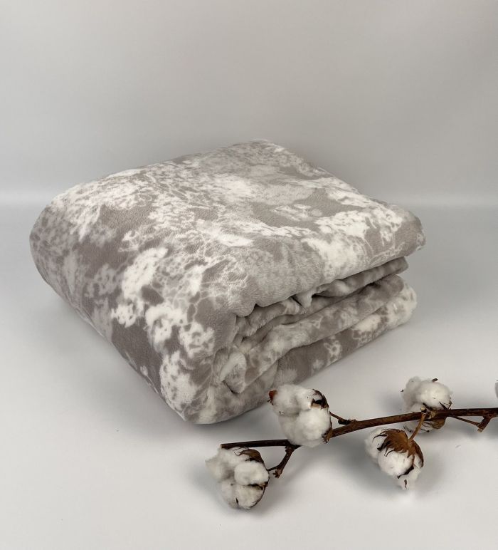 Плед флісовий Home Line 150х195 Квіти Beige