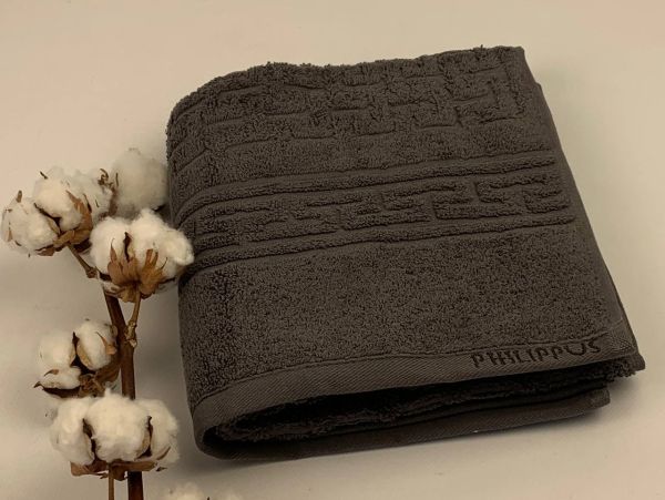 Рушник Philippus Delux Cotton 50х90 Bali Антрацит (691)
