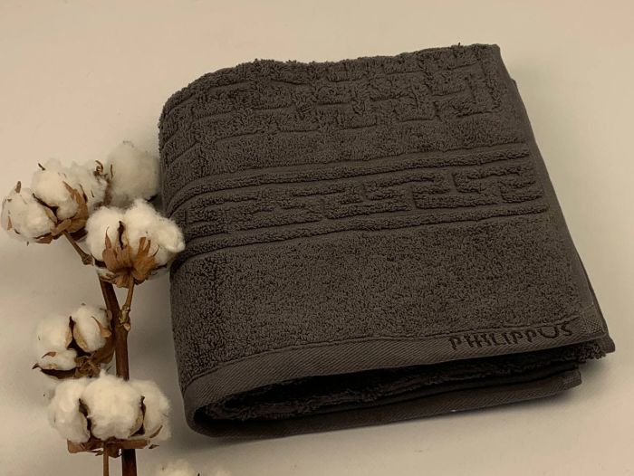 Рушник Philippus Delux Cotton 50х90 Bali Антрацит (691)