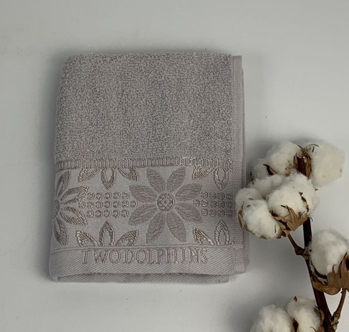 Рушник Two Dolphins Vip Cotton 30х50 Kaluga Світло-сірий(A152)