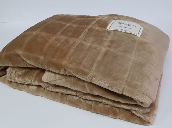 Покривало велюр шиншила 150х200 Beige