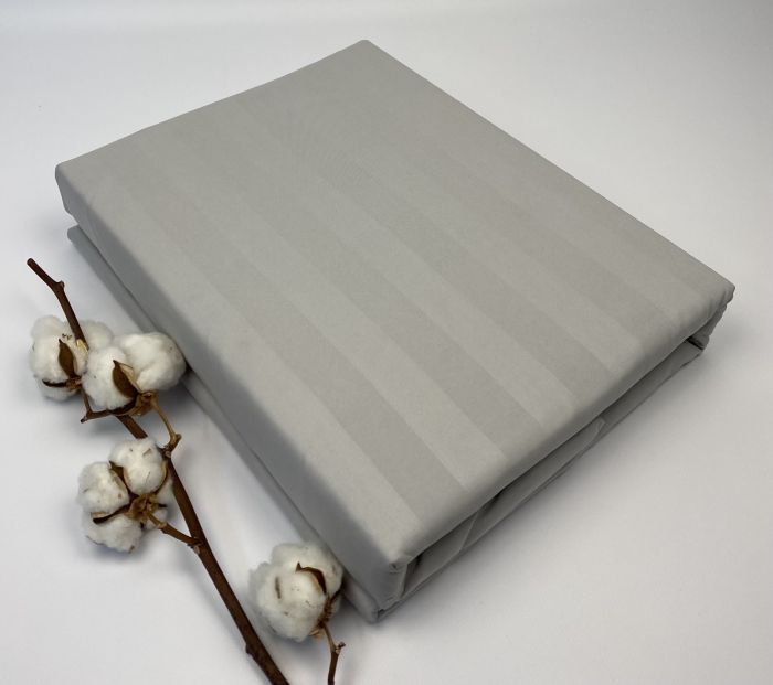 Постільна білизна ITALY страйп-сатин 200x230 см Light Grey