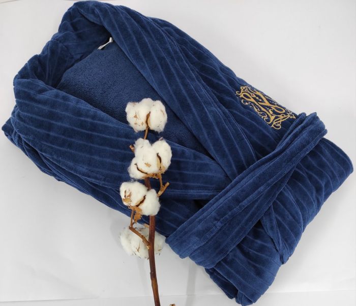 Халат чоловічий Maison D'or Alberto Navy XL