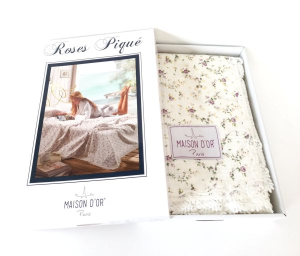 Покривало Maison D'or Roses 220x240 Dark Lilac