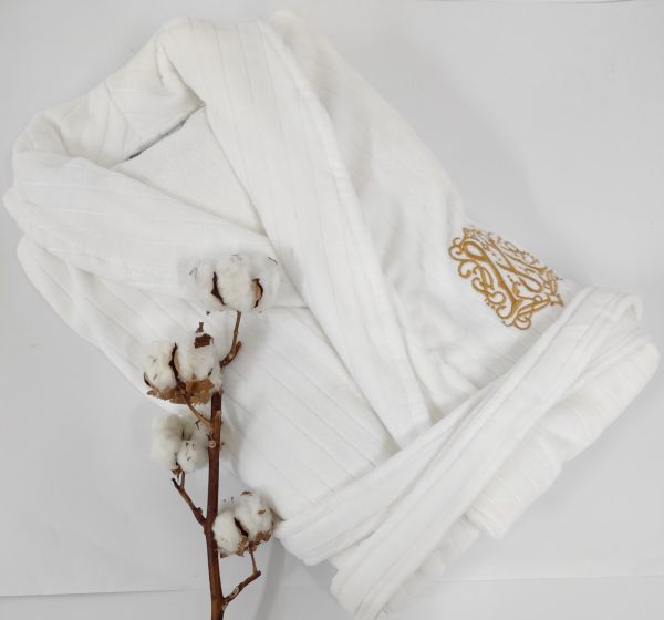 Халат чоловічий Maison D'or Alberto White L
