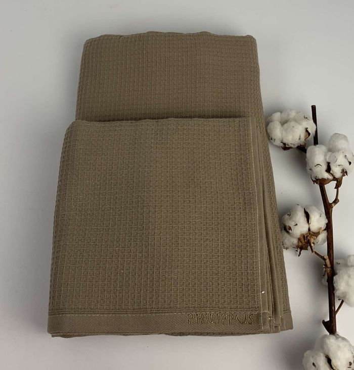 Набір рушників Philippus Platinum Cotton 2 шт Ekvador Коричневий(ЕА109)