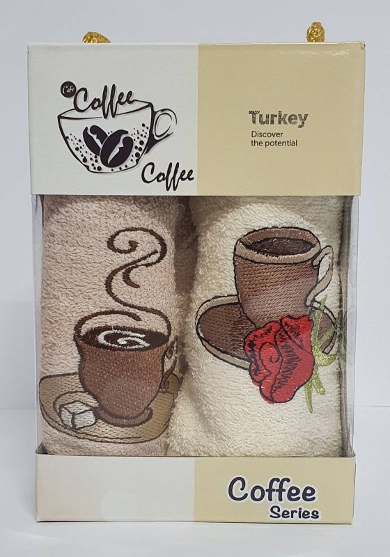 Набір махрових рушників 2шт Coffe Series-1