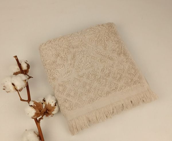 Рушник Philippus Delux Cotton 50х90 Puket Бежевий (Е949)
