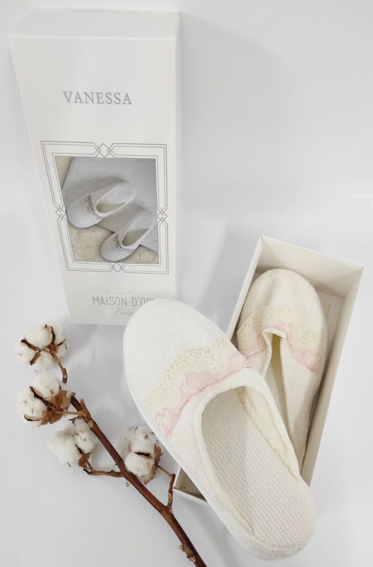 Тапочки Maison D'or Vanessa Ecru Pink