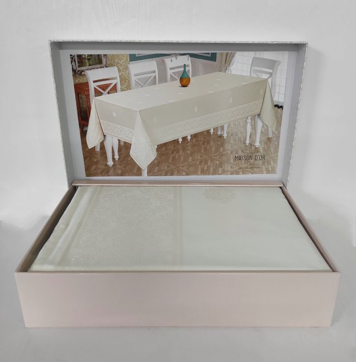 Скатертина Maison D'or 160х320 Rachel Ecru