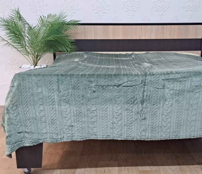 Покривало велюр без упаковки 150х200 Green (1183)