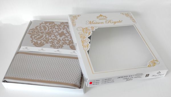 Скатертина тефлон Maison Royale 160*300 Meltem Cappucino