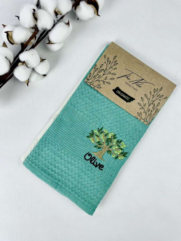 Набір кухонних рушників 2 шт Rice Pattern Hanger Olive