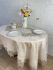Скатертина Велюр Acme Tekstil 160x260 ovale Daisy Capiccino PVS