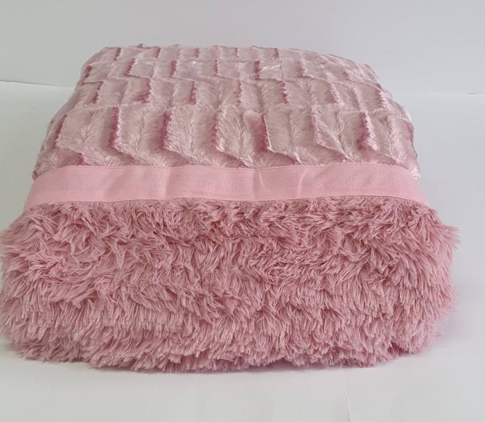 Покривало норка 220х240 Pink (510)