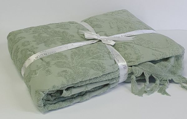 Покривало Maison D'or махрове Sanda 160х240 Sage