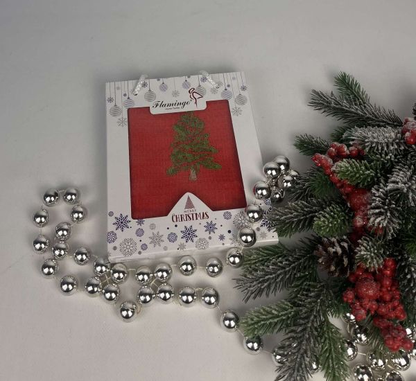 Вафельний рушник в коробці Nilteks Christmas 3