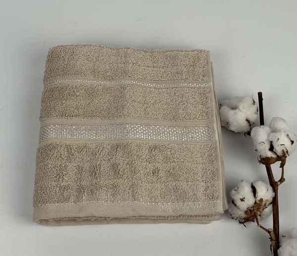 Рушник Philippus Delux Cotton 50х90 Hazel Бежевий(ЕА056)
