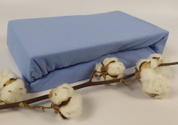 Простирадло Home Line 140x200 на резинці трикотаж Light blue