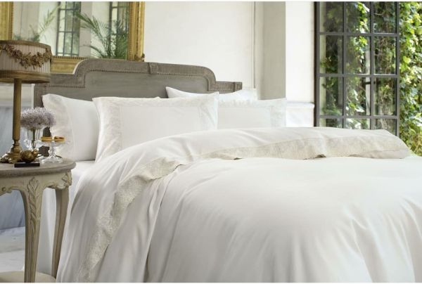 Постільна білизна Pepper Home Clara White-Gray 200x220