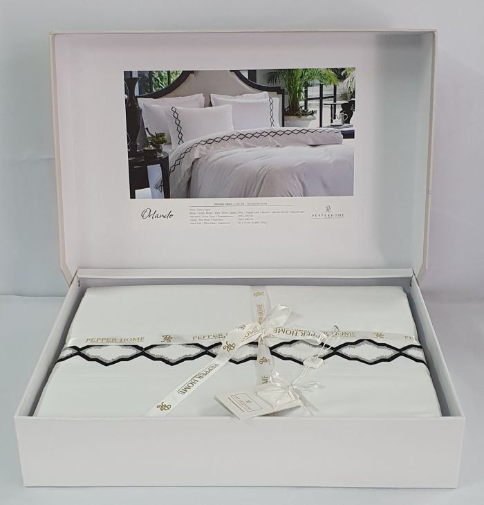 Постільна білизна Pepper Home Orlando 200x220 White-black
