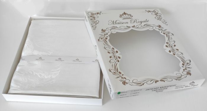 Скатертина тефлон Maison Royale 160*220 Kugu White