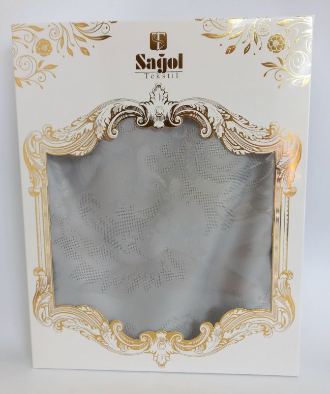 Скатертина Sagol тефлон 160x220 St-060 Grey в коробці *