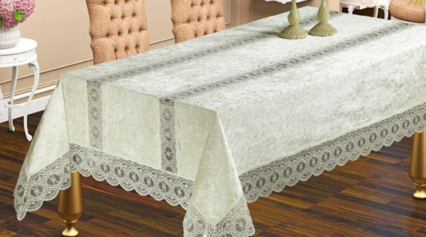 Скатертина Велюр Maison Royale 110x160 Defne Cream