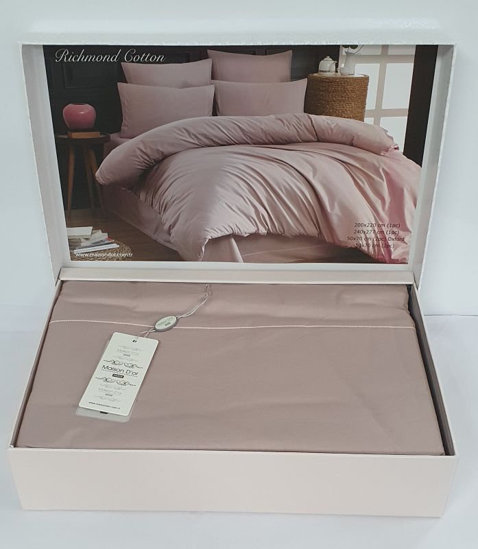 Постільна білизна Maison D'or ранфорс Richmond Cotton 200х220 Pudra