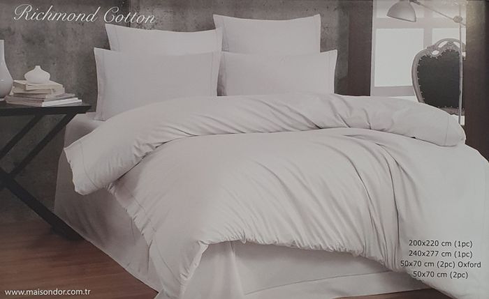 Постільна білизна Maison D'or ранфорс Richmond Cotton 200х220 White