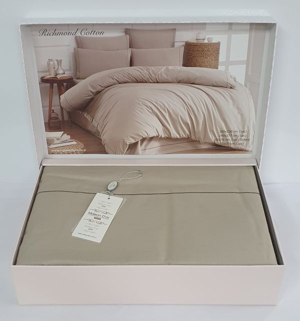 Постільна білизна Maison D'or ранфорс Richmond Cotton 200х220 Beige