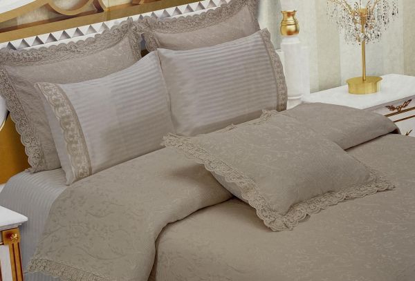 Набір Покривало + постіль Maison D'or Policoton 260x260 Bej