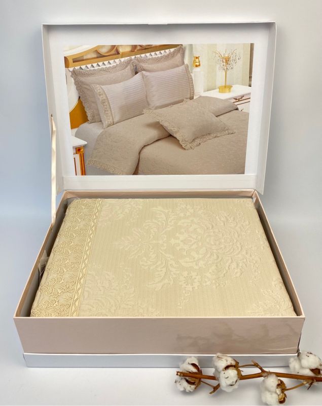 Набір Покривало + постіль Maison D'or Policoton 260x260 Bej