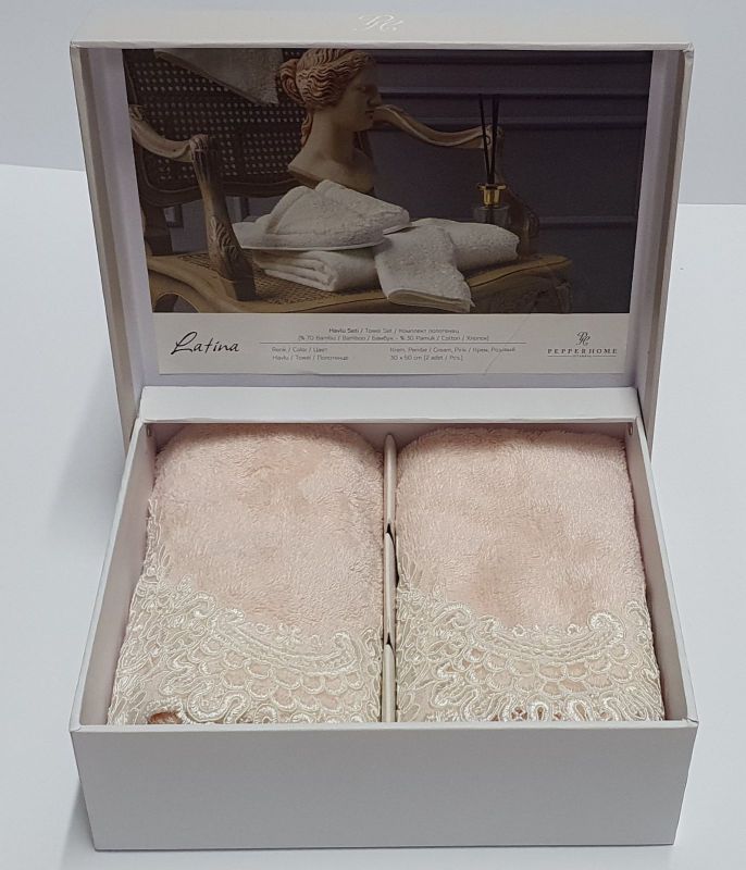 Набір рушників 2шт Pepper Home Latina Pink  30*50