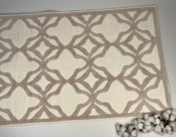 Килимок Set Maison D'or Barnella 60x100 Karo/Krem-Vizon