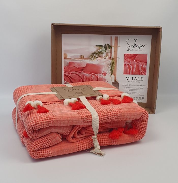 Покривало Saheser Naturel 220x240 Vitale Coral