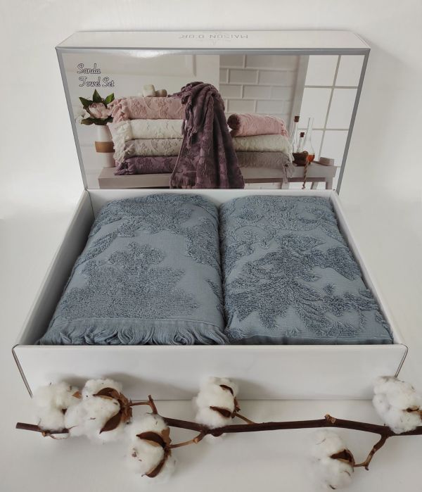 Рушники Maison D'or 2шт Sanda Blue