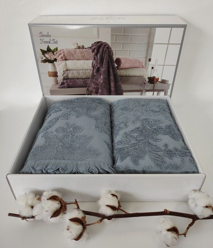 Рушники Maison D'or 2шт Sanda Blue