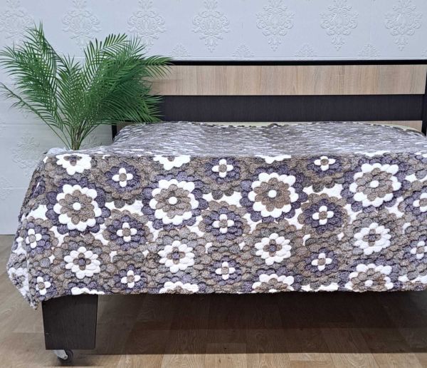 Покривало велюр без упаковки 180х200 Model 2 (723)