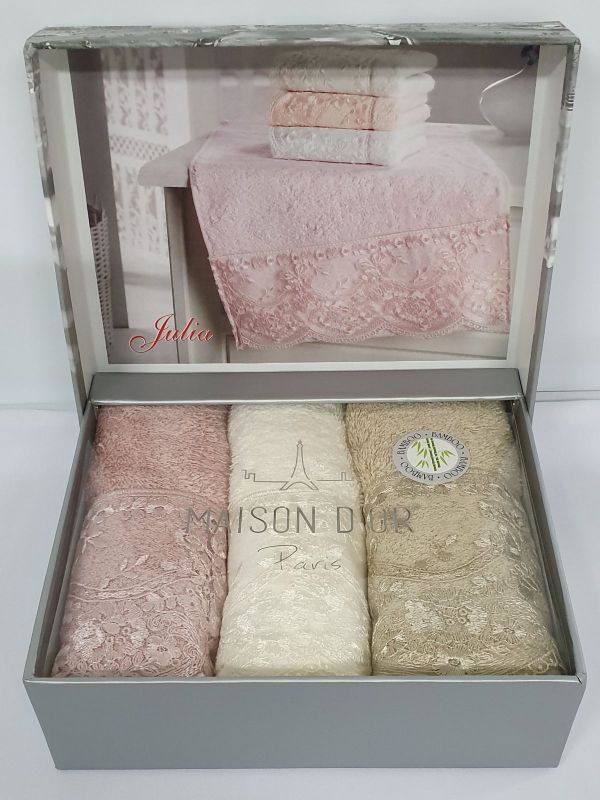 Рушники Maison D'or 3шт Julia Set 30x50