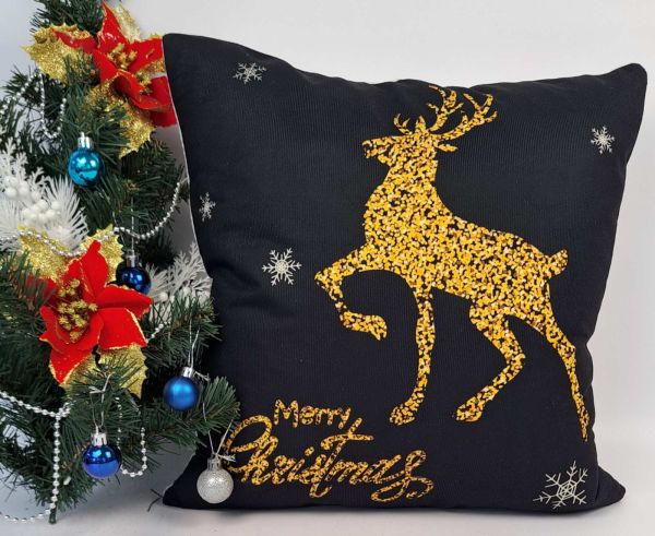 Наволочка велюр 45x45 Golden Deer