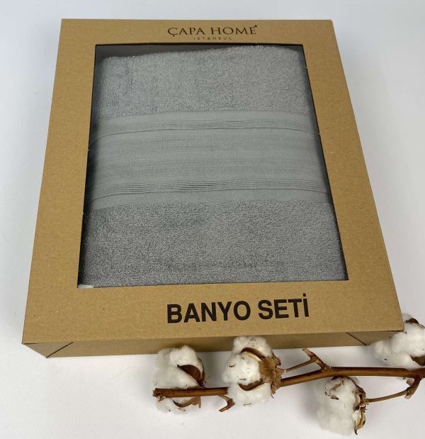 Набір рушників 2шт Capa Home Grey