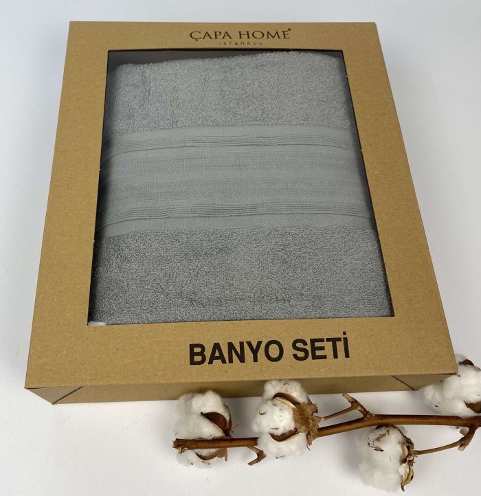 Набір рушників 2шт Capa Home Grey