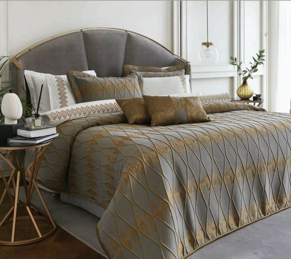 Покривало Pepper Home 270*260 Arielle Grey Musturd