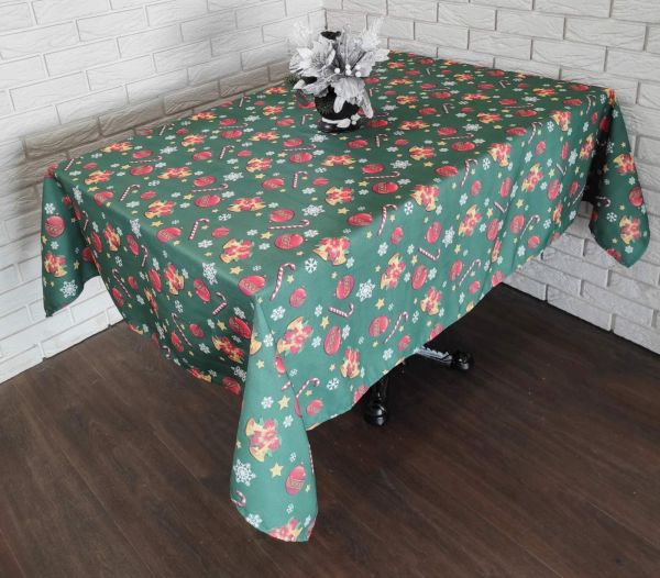 Скатертина "Print" Sagol 160х300 новорічна Yesil
