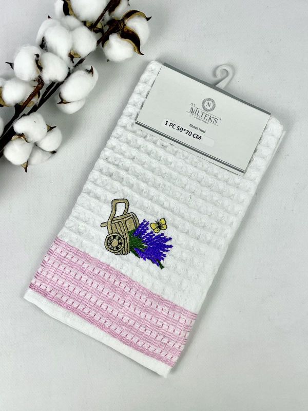 Рушник вафельний кухонний Quality Lavander