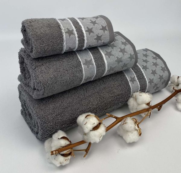 Набір рушників Cottonize 3 шт cod119 Grey