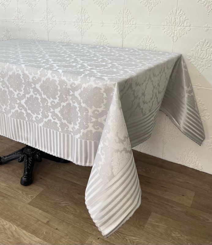 Скатертина тефлонова Masali 160x400 Jumbo-2 Gri PVS