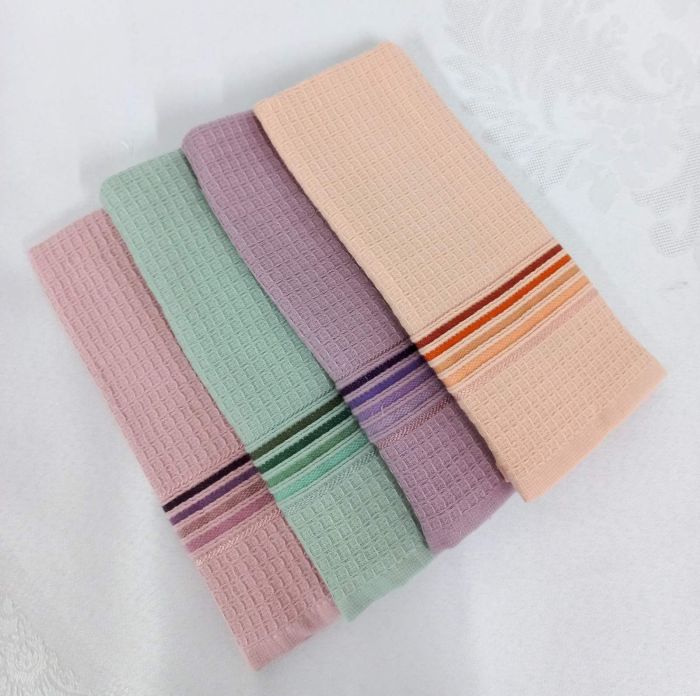 Вафельний набір кухонних рушників Maison D'or Lines Colored 30х50 4 шт