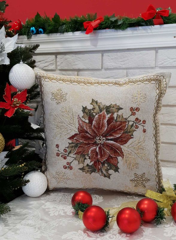 Наволочка Sagol новорічна 45x45 St-162 Kirmizi